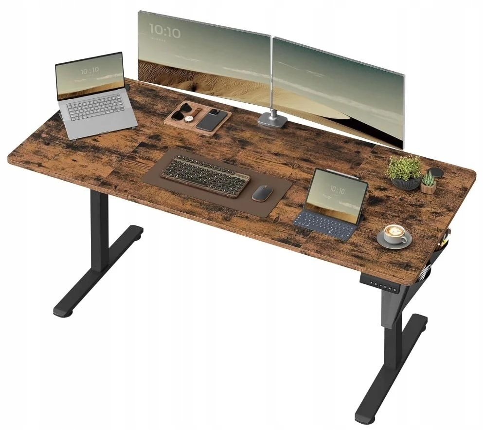 Songmics Reguliuojamo aukščio elektrinis stalas 60 x 160 x (72-120) cm