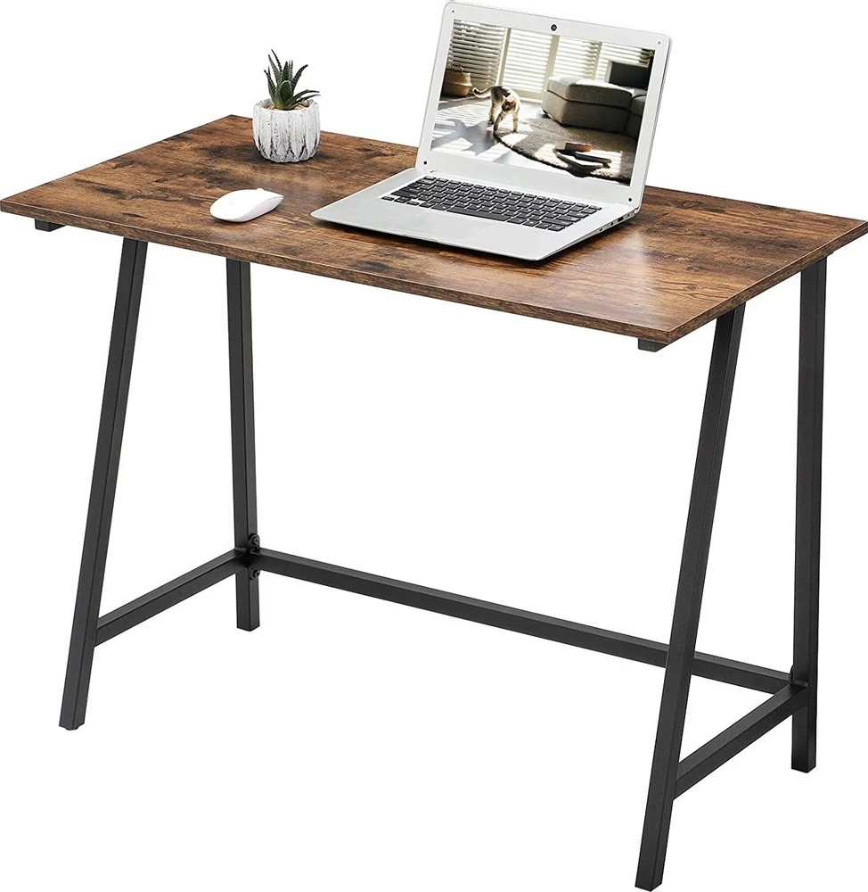 Songmics Pramoninis rašomasis stalas 100 x 50 cm, taupantis erdvę