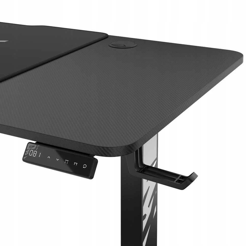 Diablo Chairs Diablo X-Tension 1400 Juodas elektra reguliuojamas Žaidimų Stalas | 1400 x 600 x 1170 mm