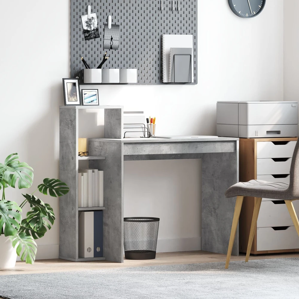 Stalas Betono pilka Apdirbta mediena 100 x 40 x 90 cm