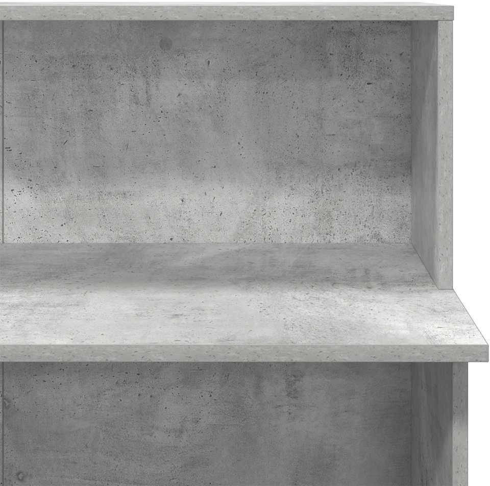 Registratūra, betono pilkas, 100x50x103,5 cm, apdirbta mediena