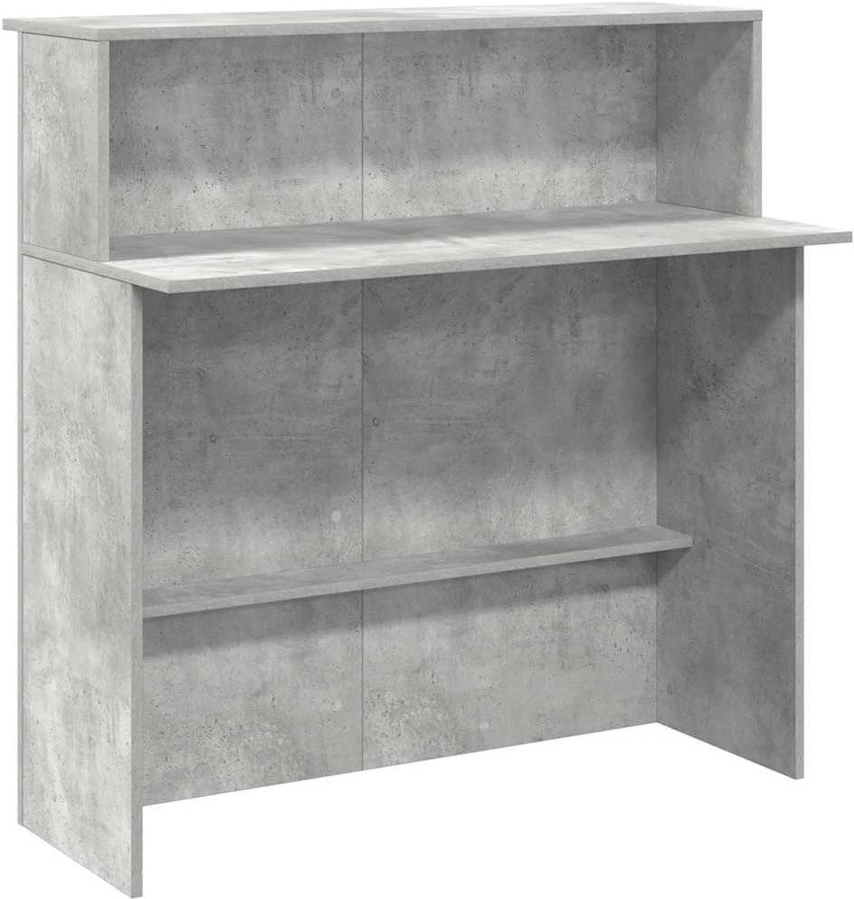 Registratūra, betono pilkas, 100x50x103,5 cm, apdirbta mediena