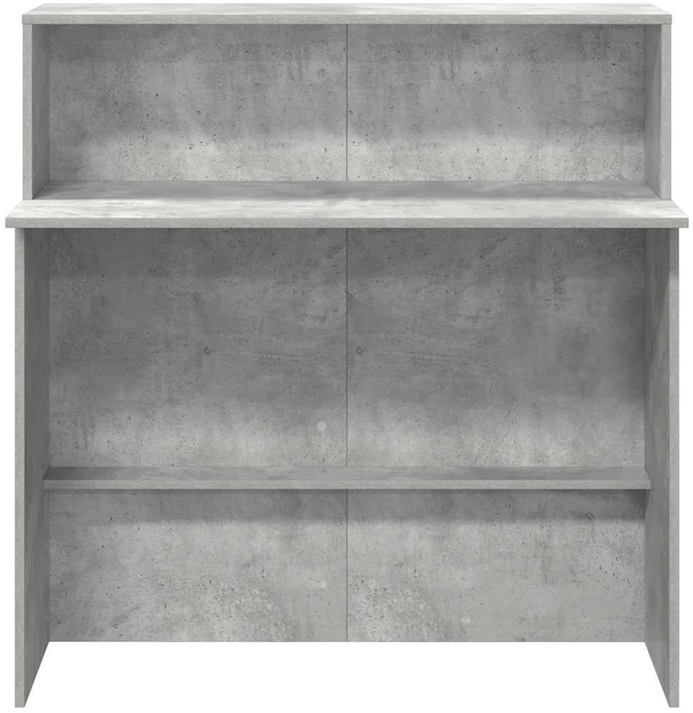 Registratūra, betono pilkas, 100x50x103,5 cm, apdirbta mediena