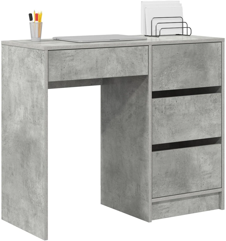 Stalas Betono pilka Apdirbta mediena 90 x 37.5 x 75 cm