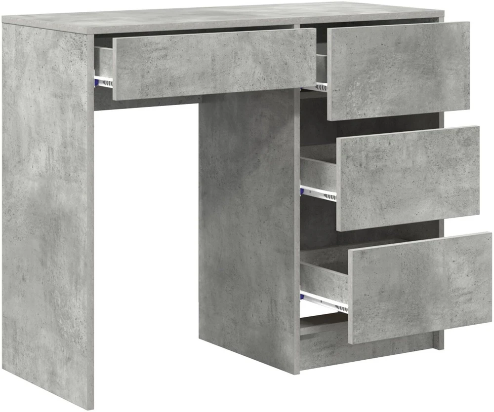 Stalas Betono pilka Apdirbta mediena 90 x 37.5 x 75 cm