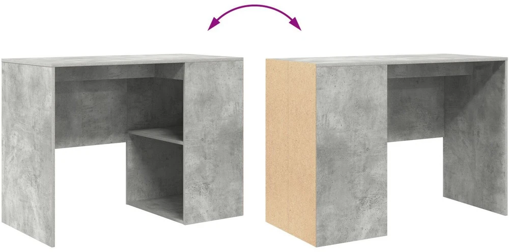 Stalas Betono pilka Apdirbta mediena 102 x 50 x 75 cm