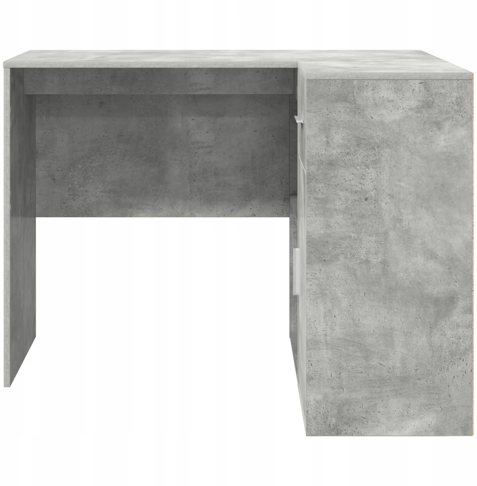 Kampinis rašomasis stalas Betono pilka 102 x 88 x 75 cm
