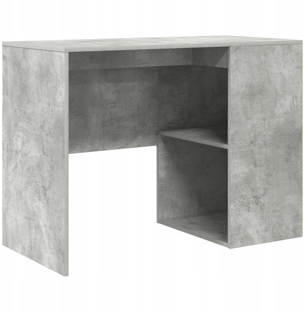 Kampinis rašomasis stalas Betono pilka 102 x 88 x 75 cm