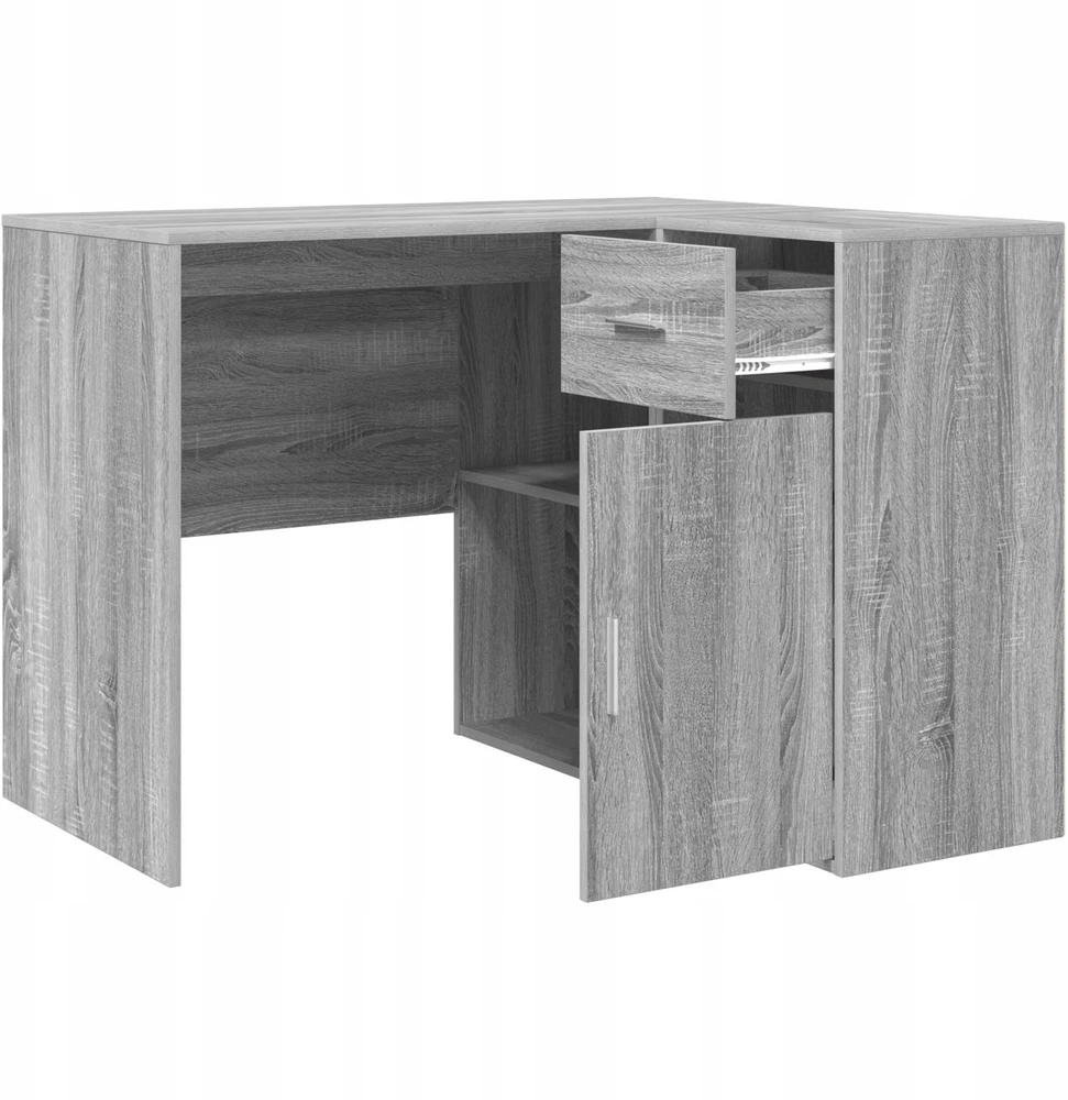 Kampinis rašomasis stalas Pilkas Sonoma 102 x 88 x 75 cm