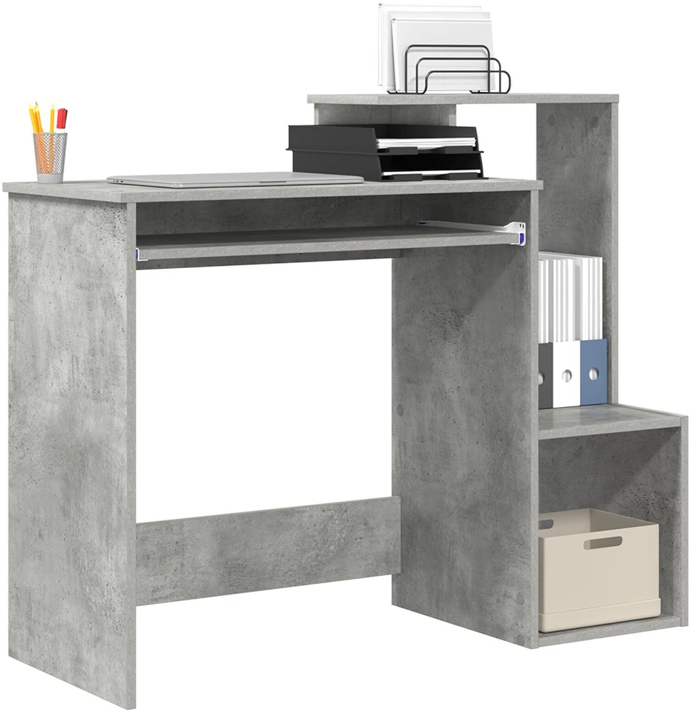Stalas Betono pilka 106 x 41 x 88.5 cm Apdirbta mediena
