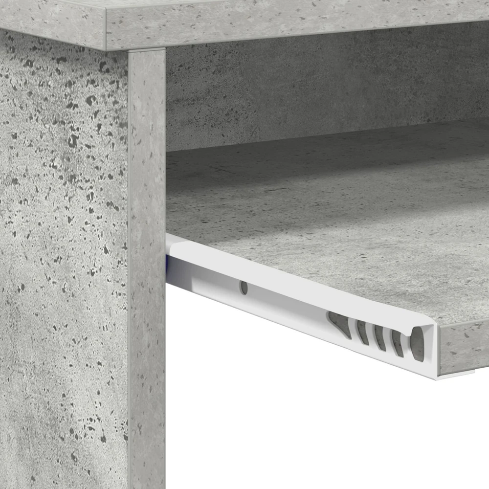Stalas Betono pilka 106 x 41 x 88.5 cm Apdirbta mediena