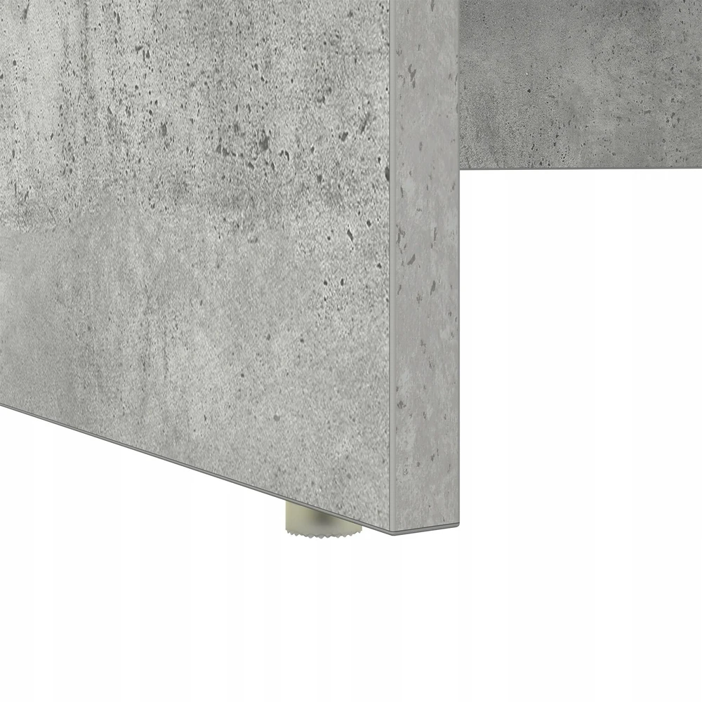Stalas Betono pilka 120,5 x 44 x 88,5 cm Apdirbta mediena