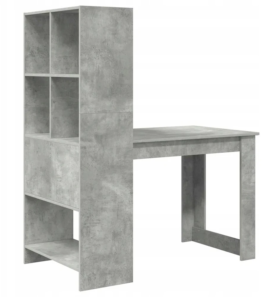 Stalas Betono pilka 122 x 67 x 145 cm Apdirbta mediena
