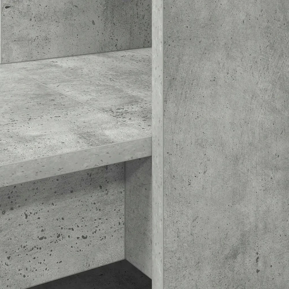 Stalas Betono pilka 122 x 67 x 145 cm Apdirbta mediena
