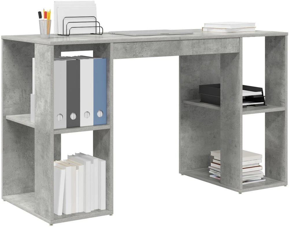 Stalas Betono pilka Apdirbta mediena 130 x 50.5 x 75 cm