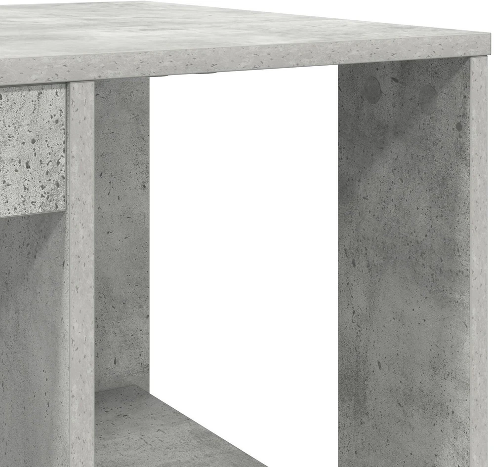 Stalas Betono pilka Apdirbta mediena 130 x 50.5 x 75 cm