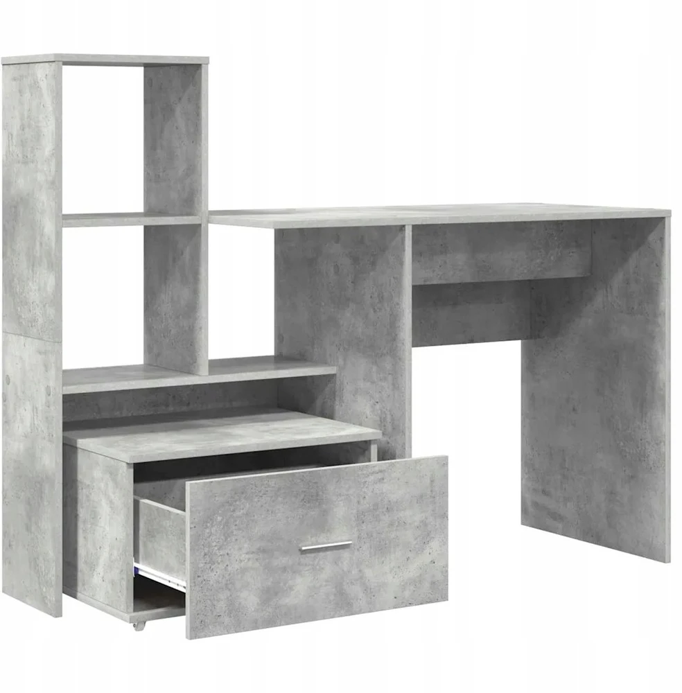 Stalas Betono pilka Apdirbta mediena 131,5 x 50 x 106,5 cm