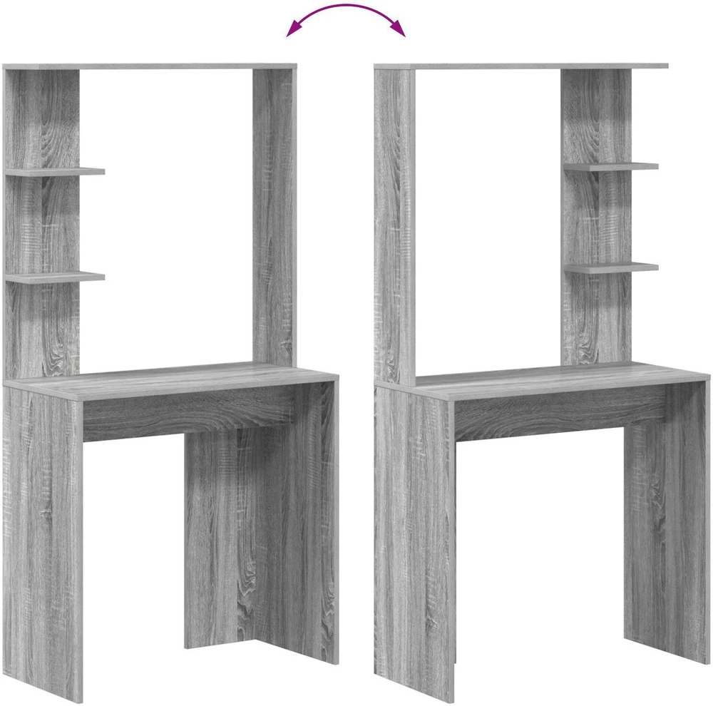 Stalas Pilkas Sonoma Apdirbta mediena 78,5 x 37 x 154,5 cm
