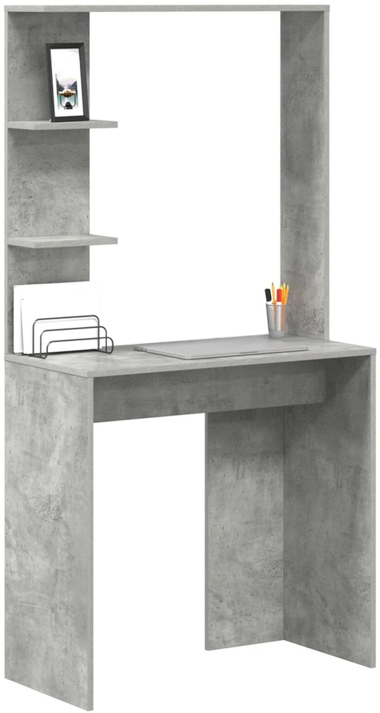 Stalas Betono pilka Apdirbta mediena 78,5 x 37 x 154,5 cm
