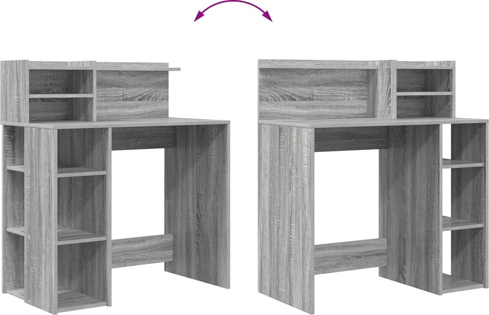 Stalas Pilkas Sonoma Apdirbta mediena 90 x 48 x 101,5 cm