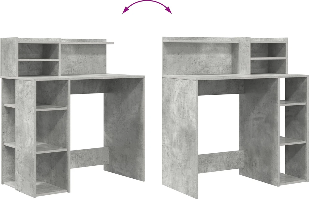 Stalas Betono pilka Apdirbta mediena 90 x 48 x 101,5 cm
