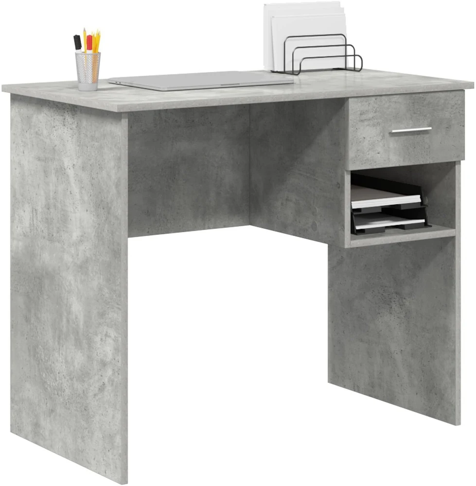 Stalas Betono pilka 90 x 49 x 75 cm Apdirbta mediena