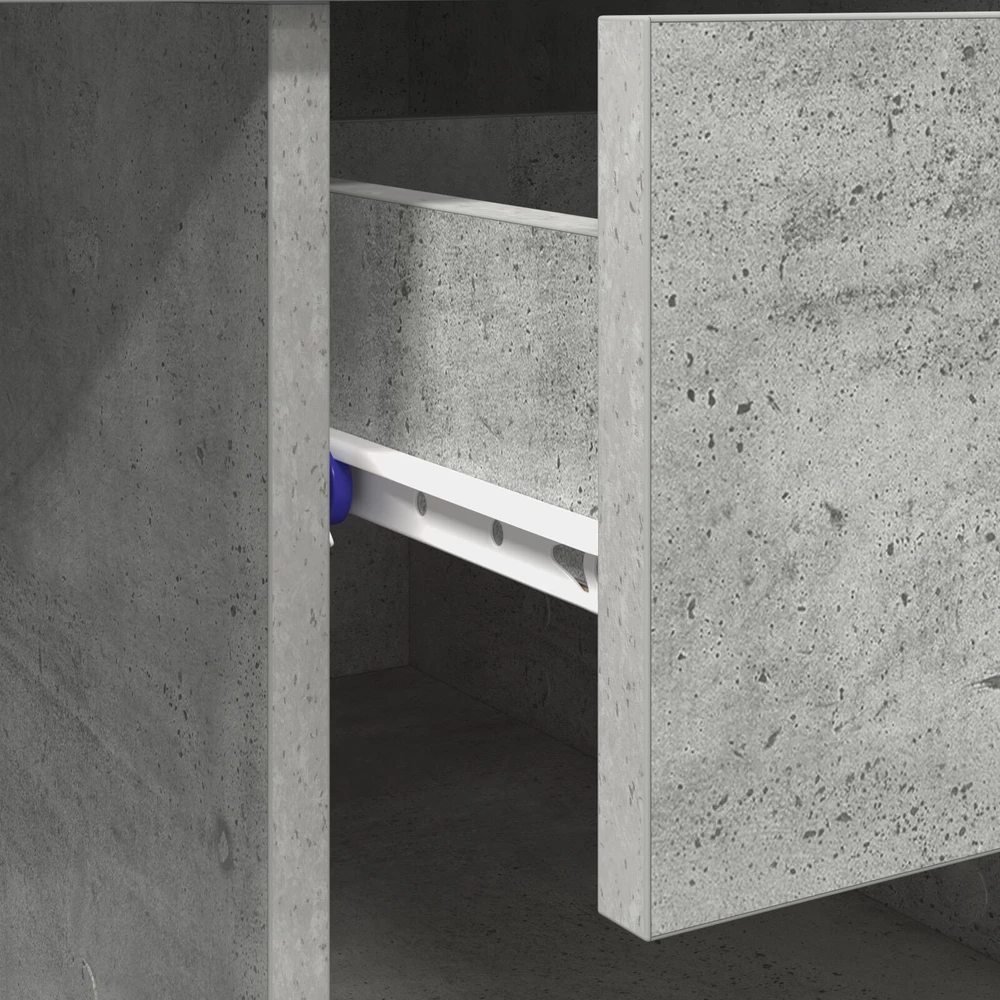 Stalas Betono pilka 90 x 49 x 75 cm Apdirbta mediena