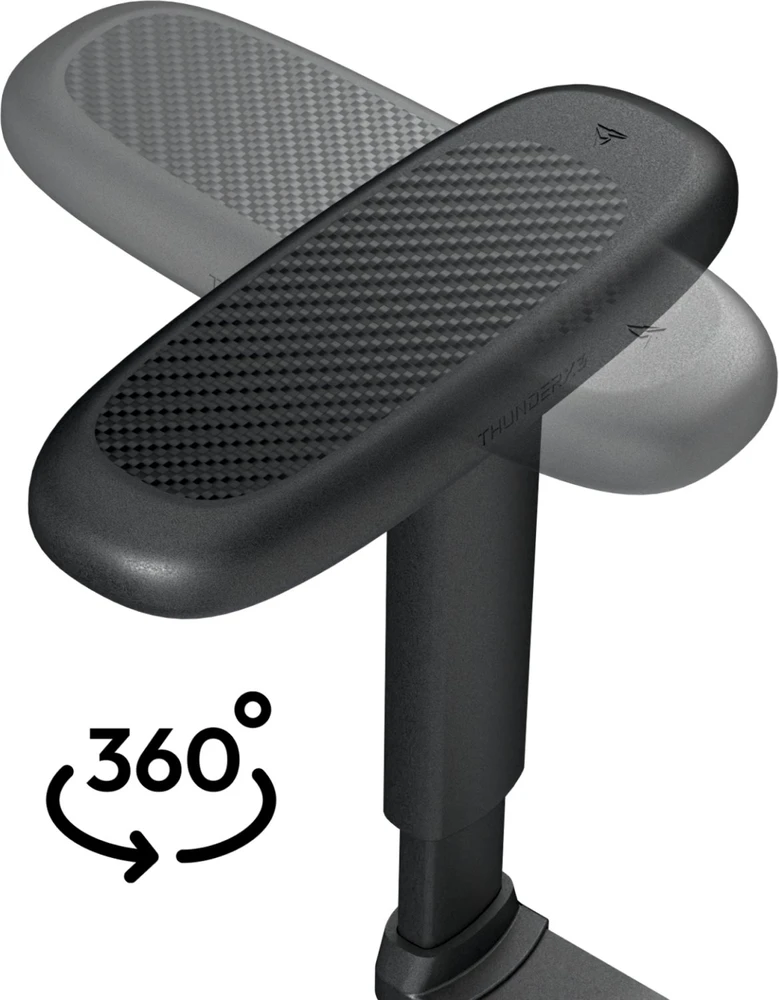 ThunderX3 SOLO 360 ergonomiška žaidimų kėdė – „Loft Air“, tamsiai pilka