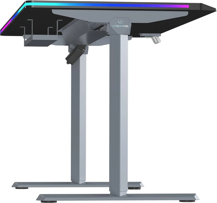 ULTRADESK QUEST žaidimų stalas, 140x70cm, 72-120cm, pilkai juodas