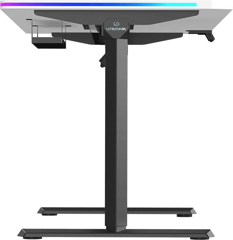 ULTRADESK QUEST žaidimų stalas, 140x70cm, 72-120cm, juoda-balta