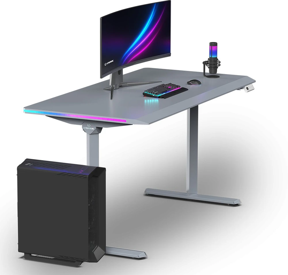 ULTRADESK QUEST žaidimų stalas, 140x70cm, 72-120cm, kamuolys-kamuolys