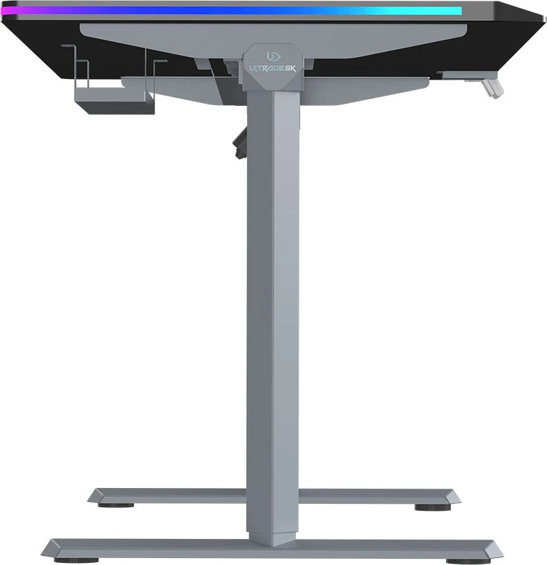 ULTRADESK QUEST žaidimų stalas, 140x70cm, 72-120cm, pilkai juodas