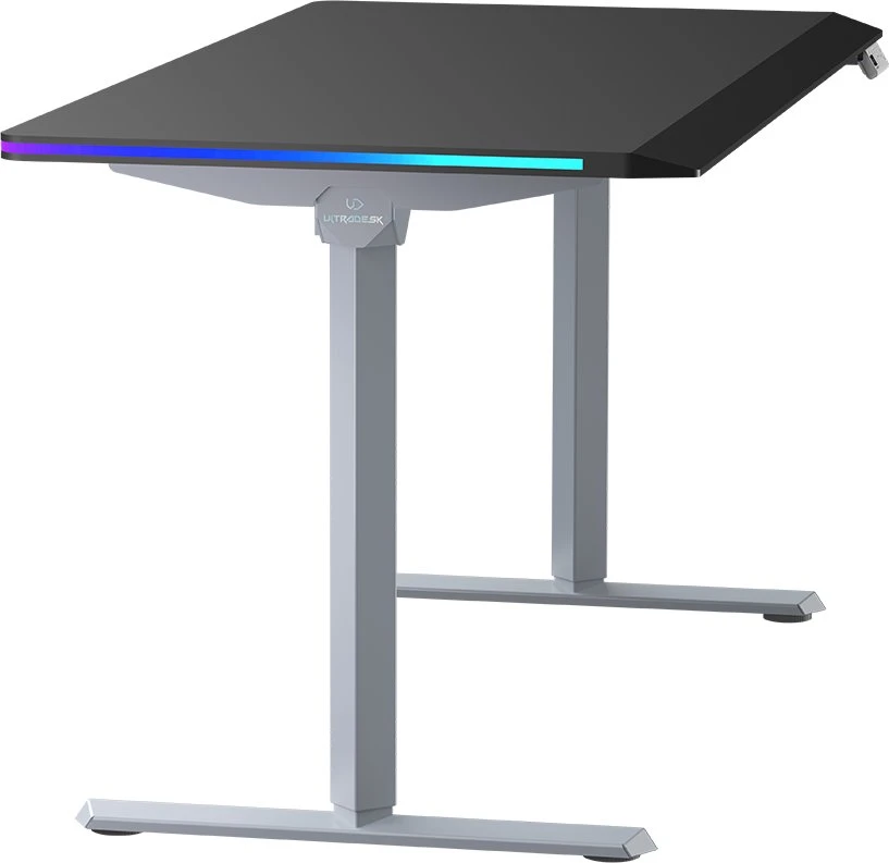 ULTRADESK QUEST žaidimų stalas, 140x70cm, 72-120cm, pilkai juodas