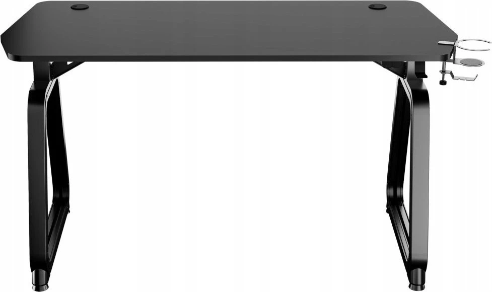 Žaidimų stalas Ultradesk Booster Gaming Desk, Glass LED RGB, Juodas