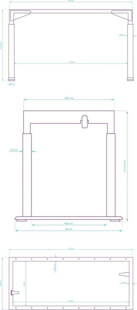„Ultradesk UPLIFT FRAME“ elektra reguliuojamas stalo rėmas/pagrindas, juodas