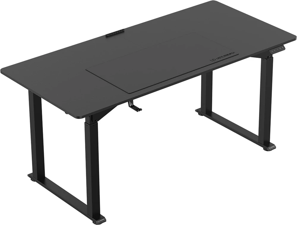 ULTRADESK UPLIFT Biurko 160X75 cm, 72-118 cm, juoda-juoda