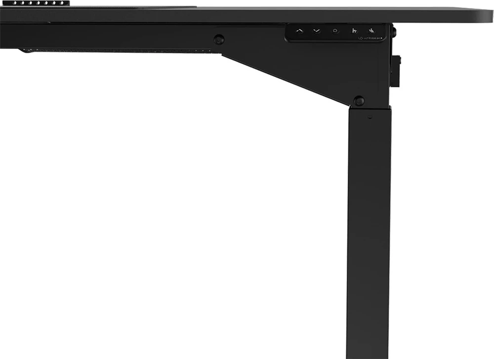 ULTRADESK UPLIFT Biurko 160X75 cm, 72-118 cm, juoda-juoda