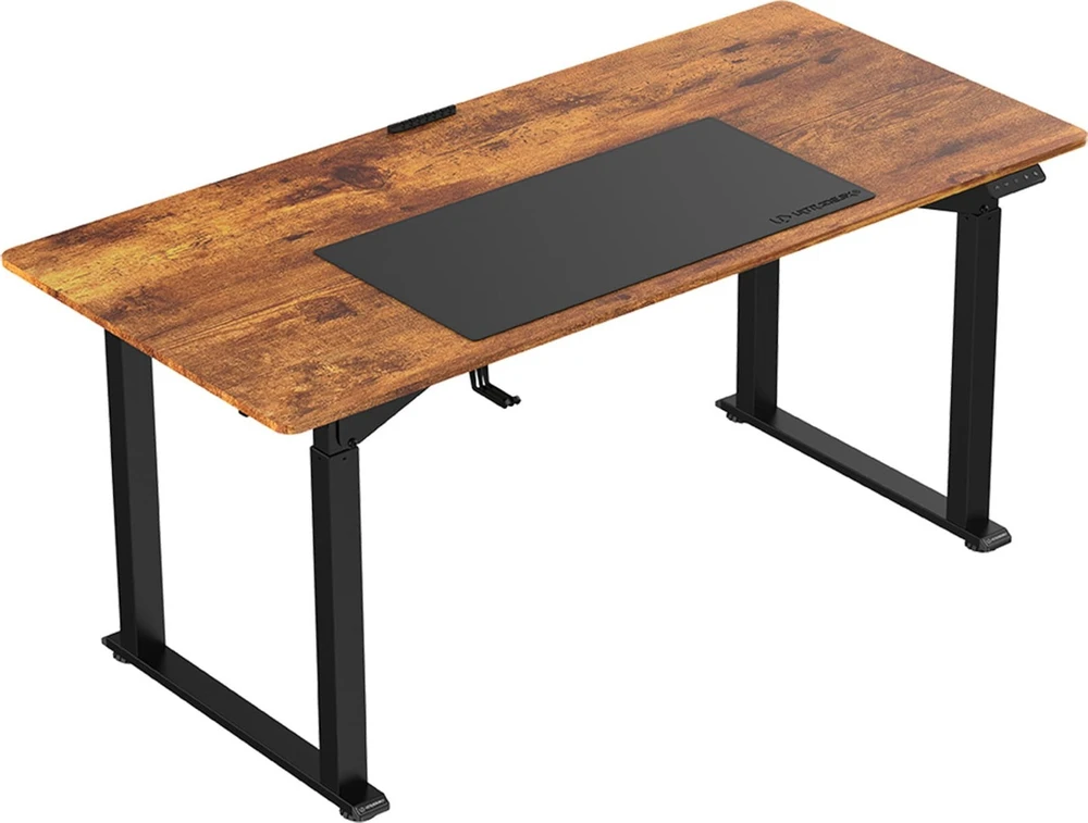 ULTRADESK UPLIFT Biurko 160x75 cm, 72-118 cm, juoda-ruda
