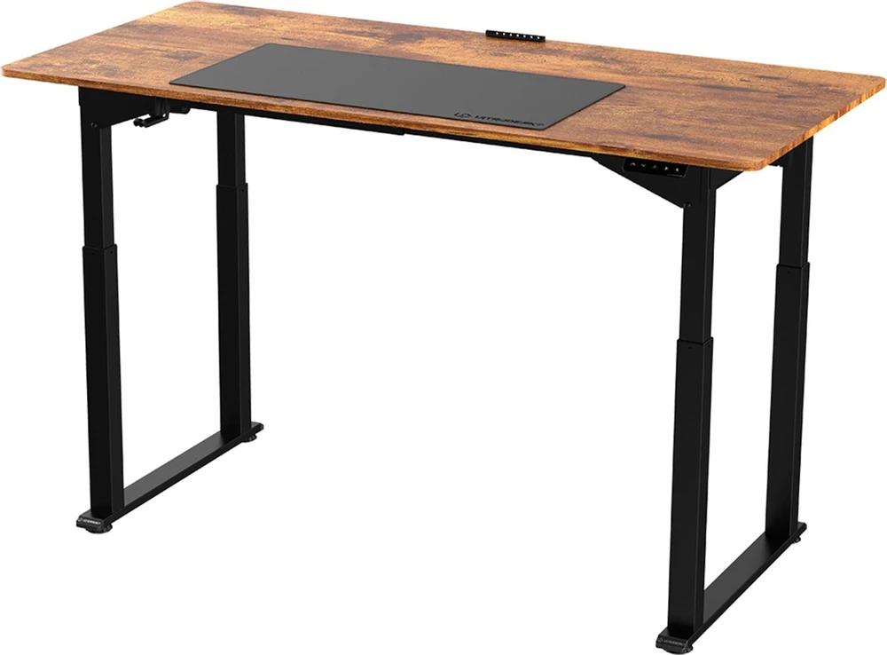 ULTRADESK UPLIFT Biurko 160x75 cm, 72-118 cm, juoda-ruda