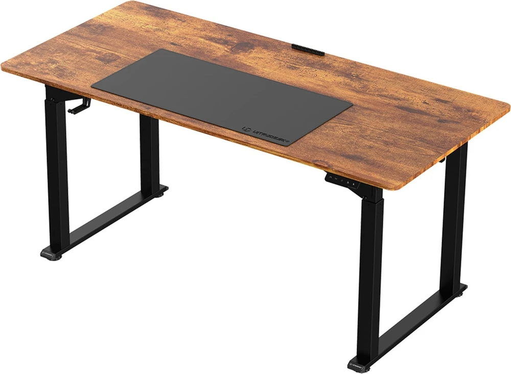 ULTRADESK UPLIFT Biurko 160x75 cm, 72-118 cm, juoda-ruda
