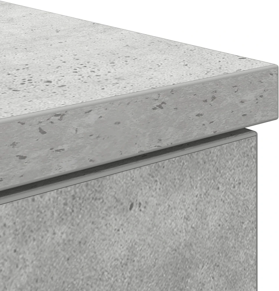 Stalas Betono pilka Apdirbta mediena 140 x 49 x 76 cm