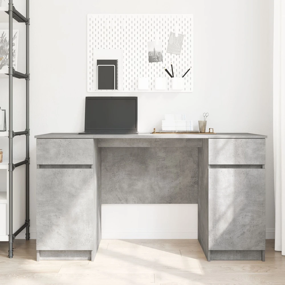 Stalas Betono pilka Apdirbta mediena 140 x 49 x 76 cm