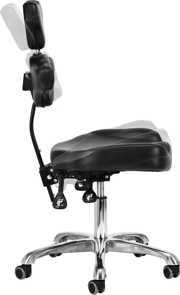 Activeshop Tatuiruočių studijos meistro kėdė su atlošu Pro Ink 973, juoda
