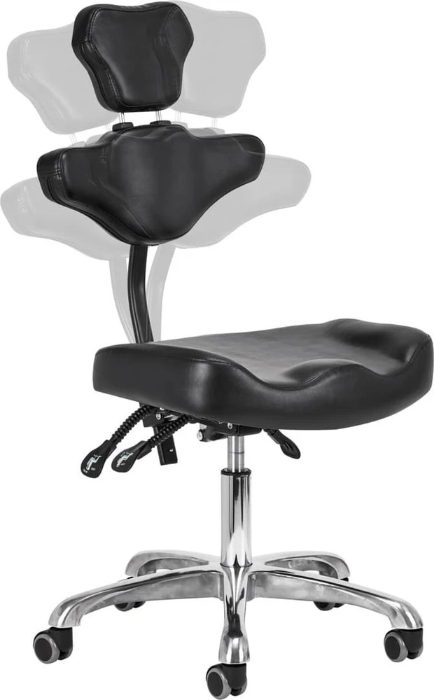 Activeshop Tatuiruočių studijos meistro kėdė su atlošu Pro Ink 973, juoda