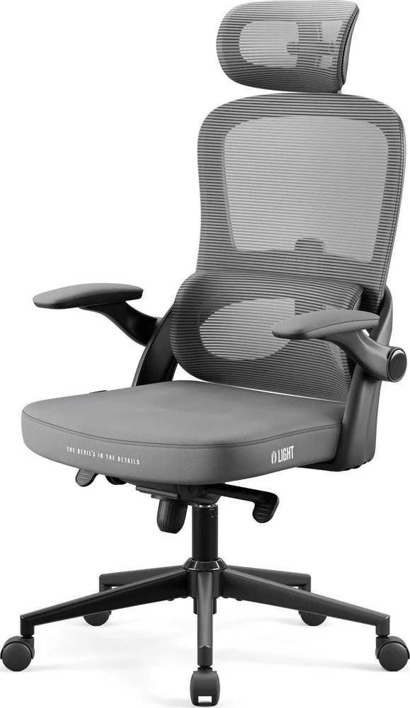 Ergonominė kėdė Diablo V, šviesiai pilka