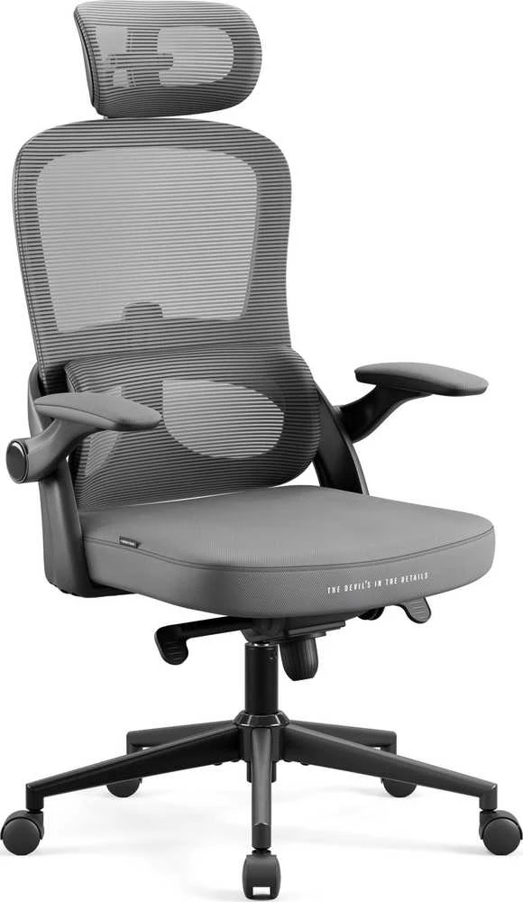 Ergonominė kėdė Diablo V, šviesiai pilka