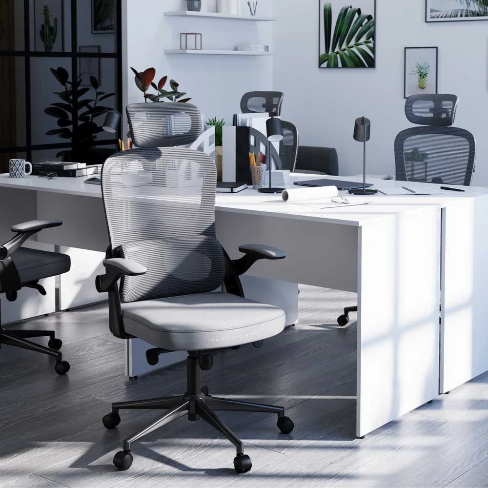 Ergonominė kėdė Diablo V, šviesiai pilka
