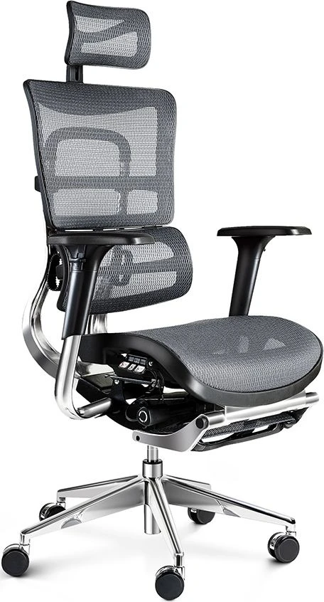 Ergonominė žaidimų/biuro kėdė Diablo V-Master, Juoda-pilka