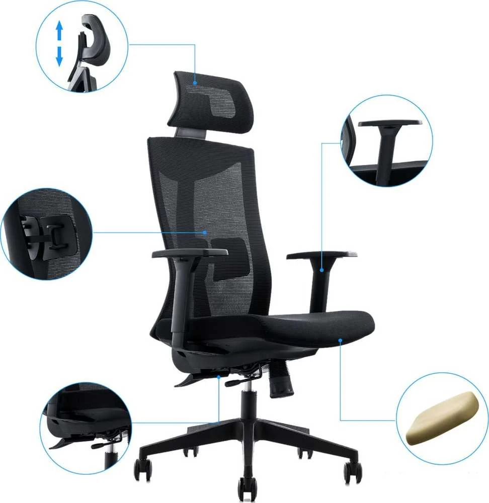 MOZOS ERGO-F FOTEL ERGONOMICZNY BIUROWY SUKAMASIS