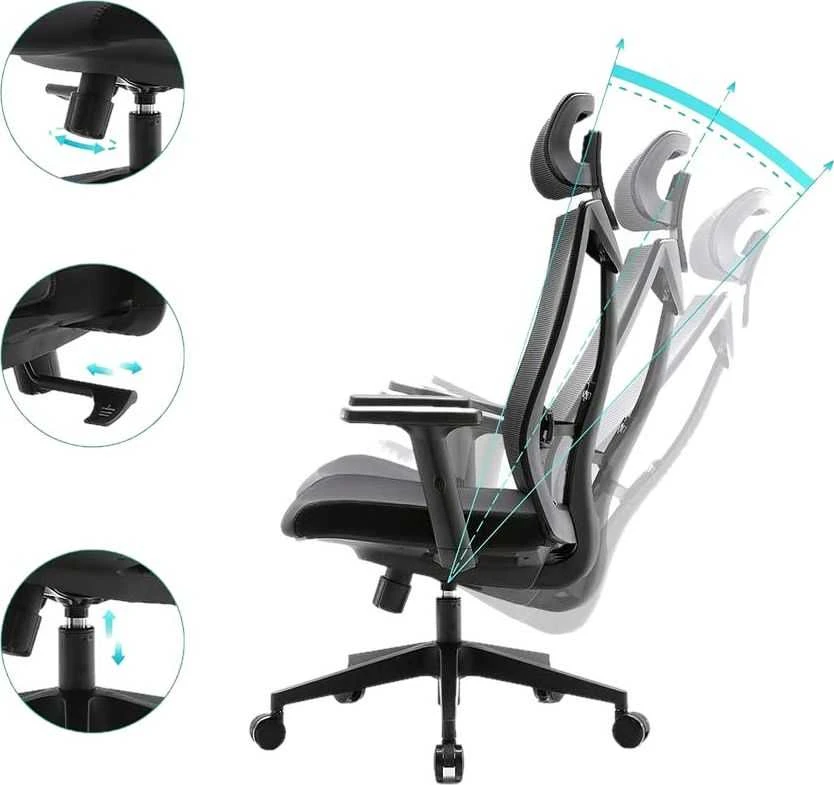 MOZOS ERGO-F FOTEL ERGONOMICZNY BIUROWY SUKAMASIS